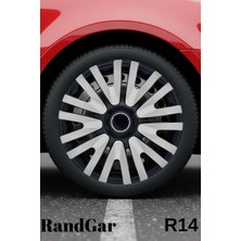 Bmw 14 Inç Jant Kapağı (4 Adet) Siyah Gri C107