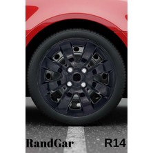Renault Clio 2 14 Inç Jant Kapağı (4 Adet) Siyah S101