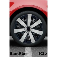 Audi A6 15 Inç Jant Kapağı (4 Adet) Siyah Gri C109