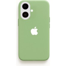 Demina iPhone 16 Uyumlu Beyaz Logo Baskılı Içi Kadife Lansman