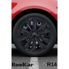 Skoda Felicia 14 Inç Jant Kapağı (4 Adet) Siyah S108