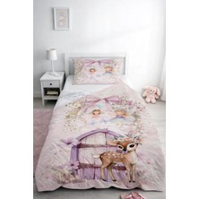 Bebişim Halı Sevimli Geyik Tek Kişilik Pike Takımı Çocuk Odası Pike Yatak Örtüsü