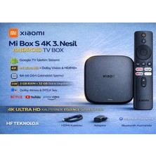 Xiaomi Mi Box S 4K 3. Nesil Android 2 GB Ram ,32 GB Depolama Tv Box