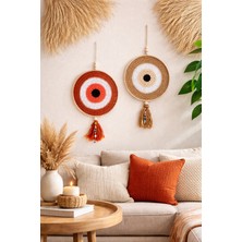 Makromenis Nazarlık Düşkapanı Nazar Boncuğu Rüya Tutucu Kapı Süsü Duvar Süsü Dreamcatcher Mandala