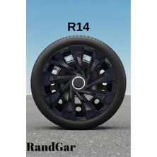 Daihatsu Yrv 14 Inç Jant Kapağı (4 Adet) Siyah S120