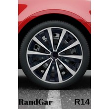 Honda Prelude 14 Inç Jant Kapağı (4 Adet) Siyah Gri C105