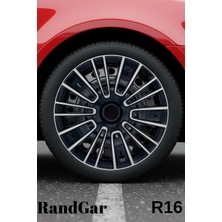 Alfa Romeo Spider 16 Inç Jant Kapağı (4 Adet) Siyah Gri C117