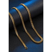 Bluem Paslanmaz Erkek Kalın Sık Zincir - Ithal Kararmaz Zincir Kolye