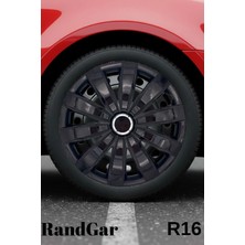 Renault Clio 3 16 Inç Jant Kapağı (4 Adet) Siyah S117