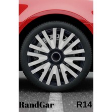 Honda Civic 14 Inç Jant Kapağı (4 Adet) Siyah Gri C107