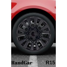 Renault R 19 Europa 15 Inç Jant Kapağı (4 Adet) Siyah S107