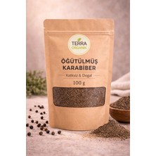 Terra Organik Öğütülmüş Karabiber 100 gr - Doğal Katkısız Baharat - Yoğun Aromalı