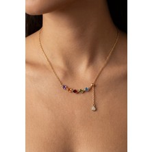 Étoiles Prismatiques 925 Ayar Gümüş Kolye