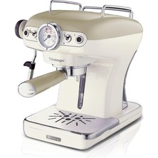 Ariete Vintage Espresso Kahve Makinesi Bej 1389/13 - Süt Köpürtme Başlığı, 900 Watt, 0,9 Litre Çıkar