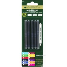 Monteverde Kartuş Serisi Magnum Mavi/siyah 5 Li