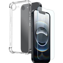 Teleplus iPhone 17E Kılıf Darbe Korumalı Tpu Silikon Kapak + Ekran Koruyucu