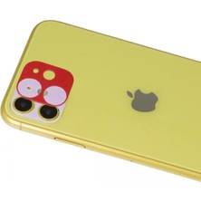 Zemira Home Newface iPhone 11 Rainbow Kamera Lens Koruma Cam - Kırmızı