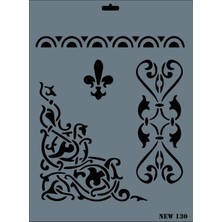 Bucuks Mey Ithalat® Rich New Seri N-130 Stencil 35X25 cm