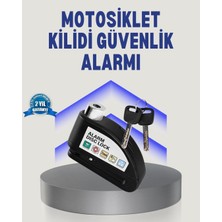 Zemira Home Disk Fren Kilidi Alarmlı Anti Hırsızlık Motosiklet Scooter Bisiklet