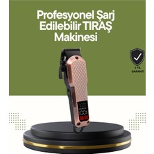 Bucuks Mey Ithalat® Şarjlı Saç Kesme Makinesi – 4 Kademeli Ayar, LCD Ekran ve Hızlı Şarj Desteği