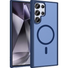 Teleplus Samsung Galaxy S22 Ultra Kılıf Mat Babet Manyetik Şarj Kapak