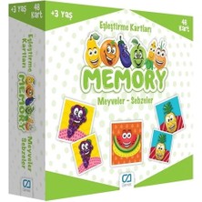 Bucuks Mey Ithalat® Games Memory Eşleştirme Kartları Meyve Sebzeler 48 Kart 5040