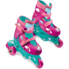 Bucuks Mey Ithalat® Unicorn Desenli Inline 3 Tekerlekli Paten