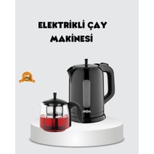 Bucuks Mey Ithalat® Çaycı Cam Demlikli 1800W Güçlü ve Sıcak Tutmalı Elektrikli Çay Makinesi