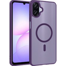 Teleplus Samsung Galaxy A07 Kılıf Mat Babet Manyetik Araç Tutucu Kapak