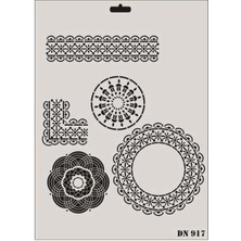 Bucuks Mey Ithalat® Rich Dantel Seri DN-917 Stencil 35X25 cm
