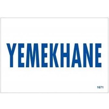Bucuks Mey Ithalat® Yemekhane Uyarı Levhası 17,5X25 KOD:1671