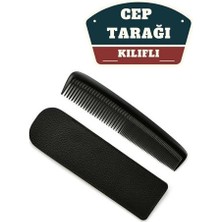 Bucuks Mey Ithalat® Kılıflı Cep Tarağı – 14 x 3 cm | Kompakt, Şık ve Taşınabilir Erkek Bakım Tarağı