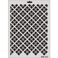 Bucuks Mey Ithalat® Rich New Seri N-163 Stencil 35X25 cm