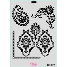 Bucuks Mey Ithalat® Rich Dantel Seri DN-926 Stencil 35X25 cm