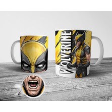 Pixxa Wolverine Logan Tabanı Ağız Desenli Kupa Bardak