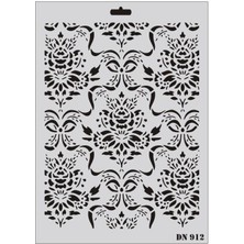 Bucuks Mey Ithalat® Rich Dantel Seri DN-912 Stencil 35X25 cm