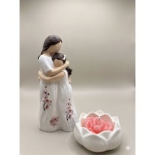 Anne&kız Sevgisi Biblo Mumluk