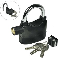 Bucuks Mey Ithalat®  Desibel Siyah Alarmlı Çok Fonksiyonlu Ekstra Güvenlikli Kare Asma Dolap Kilidi