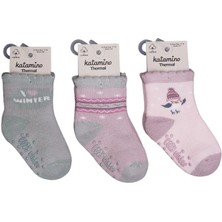 Bucuks Mey Ithalat®  zerin Abs'li Kız Bebek Havlu Soket Çorap K45908 (Adet Fiyatıdır)