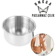 Bucuks Mey Ithalat® Omega Paslanmaz Çelik Tıraş Tası
