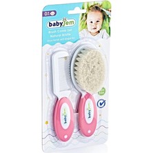 Bucuks Mey Ithalat®  doğal Kıl Fırça Tarak Seti 519 Pembe