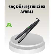 Bucuks Mey Ithalat® Dijital Ekranlı Isı Ayarlı Saç Düzleştirici –  Titanyum Plaka, Seyahat Dostu Tasarım