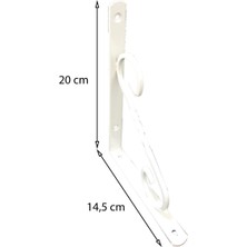 Bucuks Mey Ithalat® Ferforje Raf Altı No:2 Beyaz