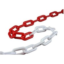 Bucuks Mey Ithalat® Plastik Zincir Kırmızı Beyaz ( 5 Metre)