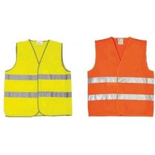 Bucuks Mey Ithalat® Sarı Reflektörlü Fosforlu Ikaz Yeleği