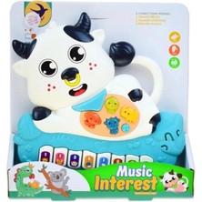 Bucuks Mey Ithalat® 855-193D Pilli Müzikli Inek Piyano -Zrv