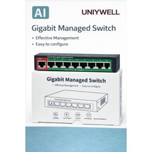 UNIYWELLGS108 Yönetilebilir Poe'siz Switch
