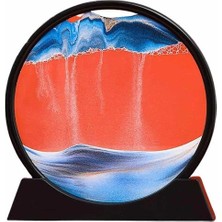 Bucuks Mey Ithalat® Kum Saati Yuvarlak Şık Kum Tablosu Dekoratif Kum Sulu Kum Saati