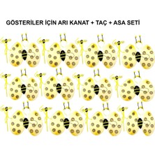 Bucuks Mey Ithalat® Okul Gösterileri Için  Arı Kanadı Seti - Etkinlik Kanatları