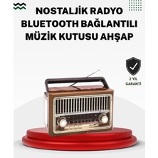 Bucuks Mey Ithalat® Ahşap Görünümlü Masaüstü Bluetooth Cihaz